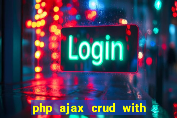 php ajax crud with datatables and bootstrap modals